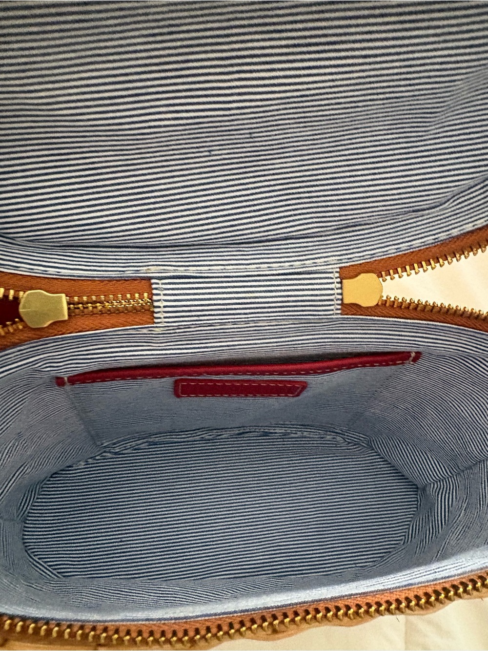 J. McLaughlin Lyla wicker camel bag - Picture 7 of 8